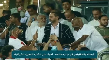 الزمالك والمقاولون في مباراة خاصة.. تعرف على التحية المميزة لشيكابالا